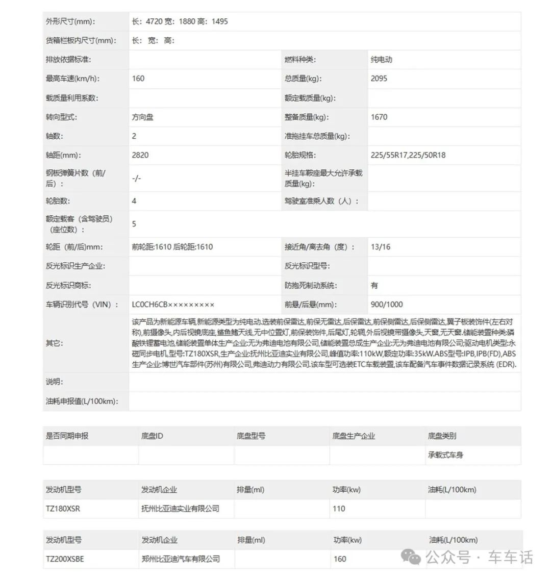 BYD Qin L EV Officially Declared with Sporty Design, Length of 4720mm, and Two Power Options