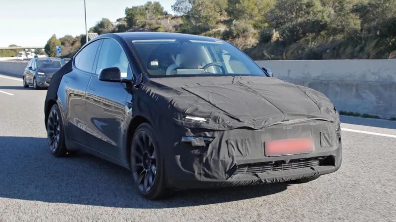 2025 Tesla Model Y Spy Shots from Europe