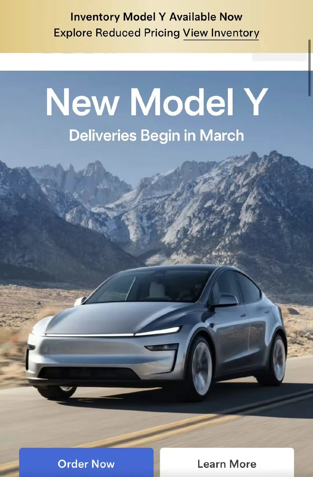 New Tesla Model Y Image