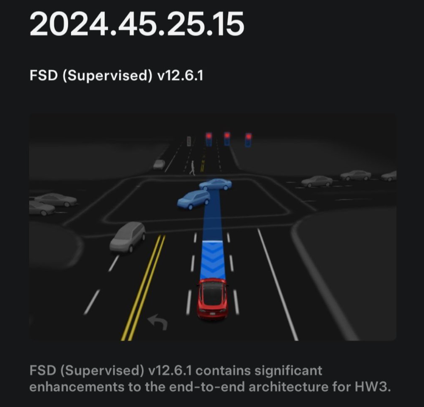 HW4.0 Not Exclusive! Tesla: FSD v12.6 Fully Pushed to HW3.0 Equipped Model S3XY Vehicles