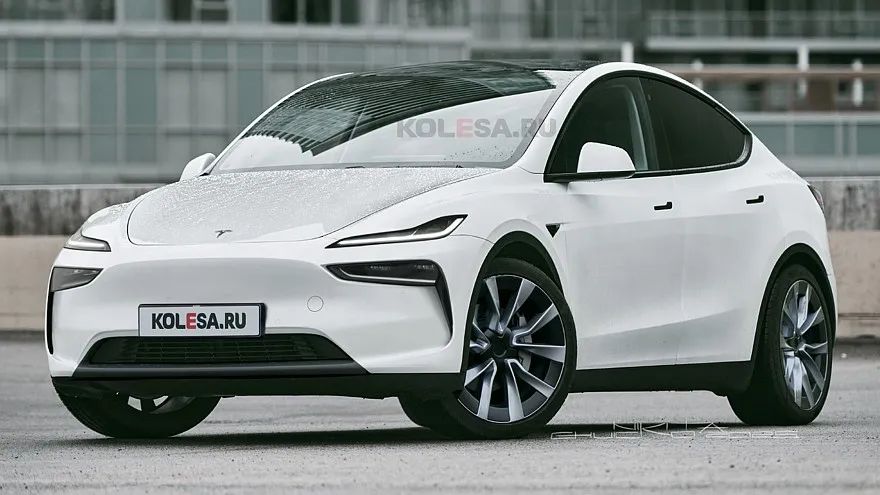 Interior of Tesla Model Y