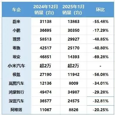 Xiaomi NEV Sales