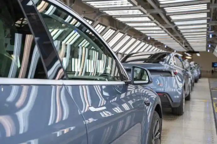 Interior of Tesla Model Y