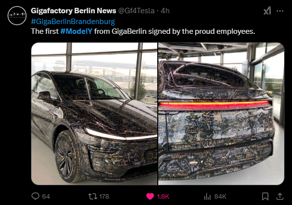 Tesla Berlin Gigafactory Model Y