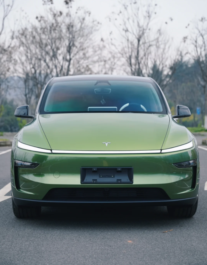 Interior view of the Tesla Model Y